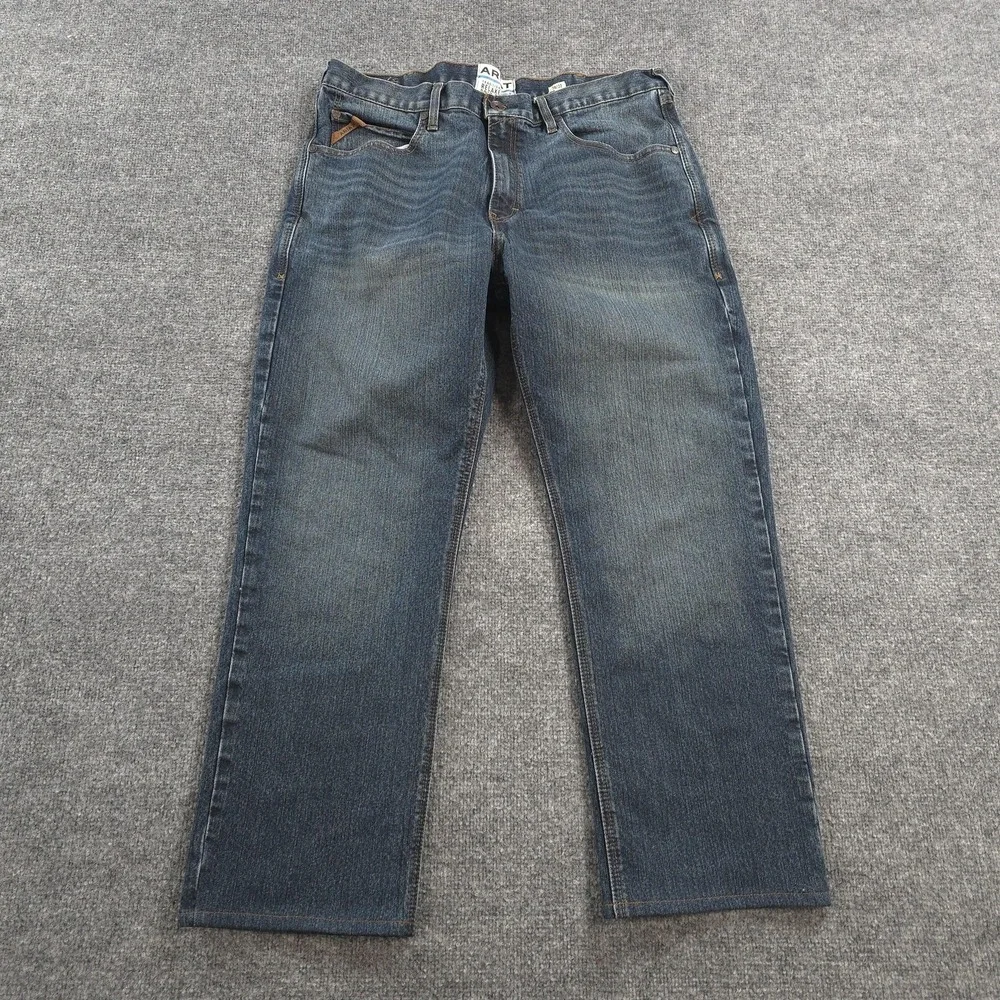 Ariat Jeans Mens 38x29 Blue M2 Pro Series Ray Relaxed Bootcut Stretch Denim